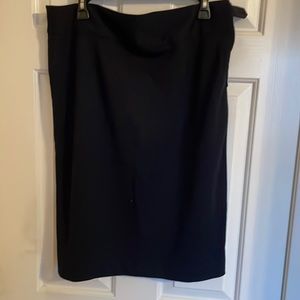 Navy pencil skirt